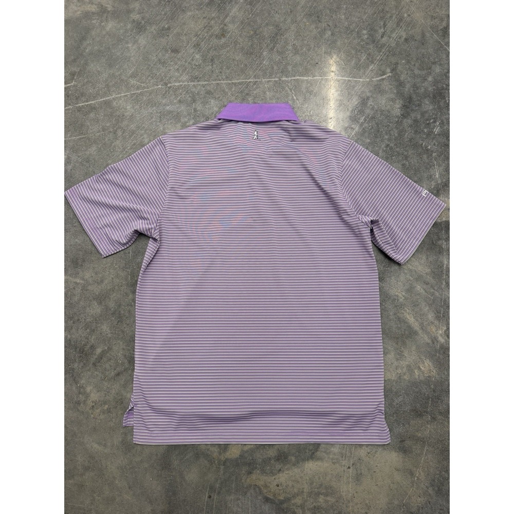 Ping Performance Striped Purple/Gray Short Sleeved Golf Polo Shirt Men's Large - Picture 8 of 9